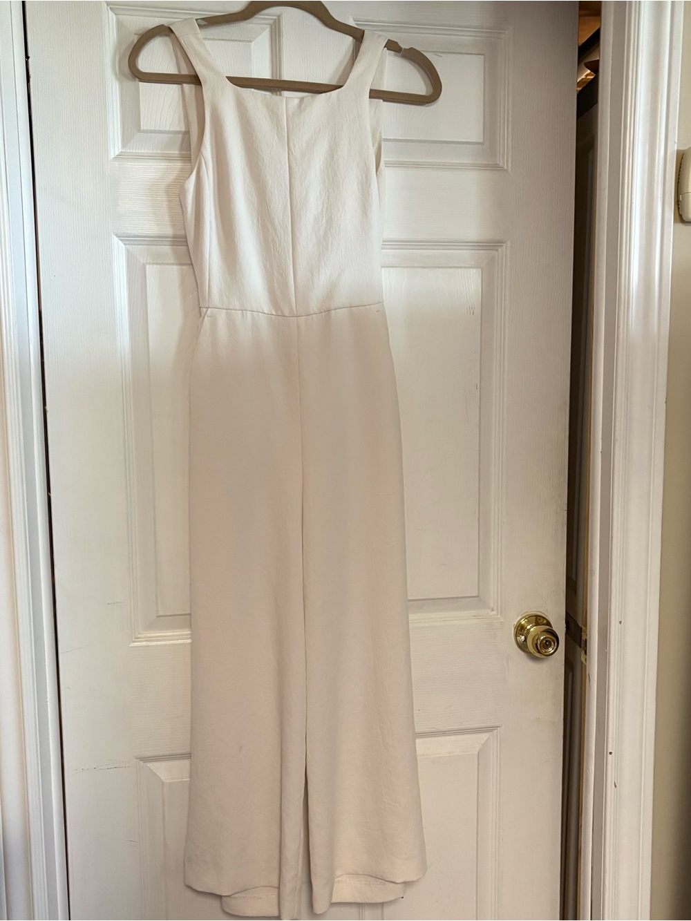 Wilfred Cream Wide-Leg Sleeveless Jumpsuit